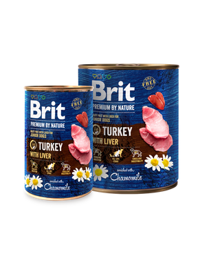 Brit Premium by Nature Kalkkuna-maksa koirille 6 x 800 g