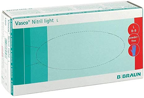 Vasco puuteriton nitriilikäsine L 100 kpl