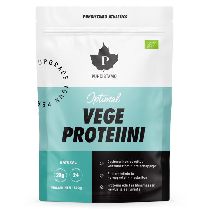 Puhdistamo Optimal VEGE proteiini natural 600 g