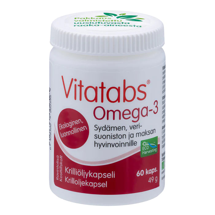 Vitatabs Omega-3 krilliöljykapseli 60 kapselia