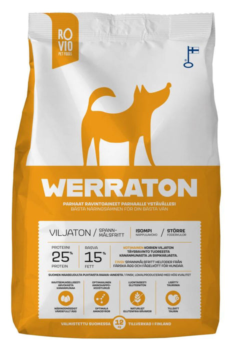 Werraton Viljaton koiranruoka 12 kg