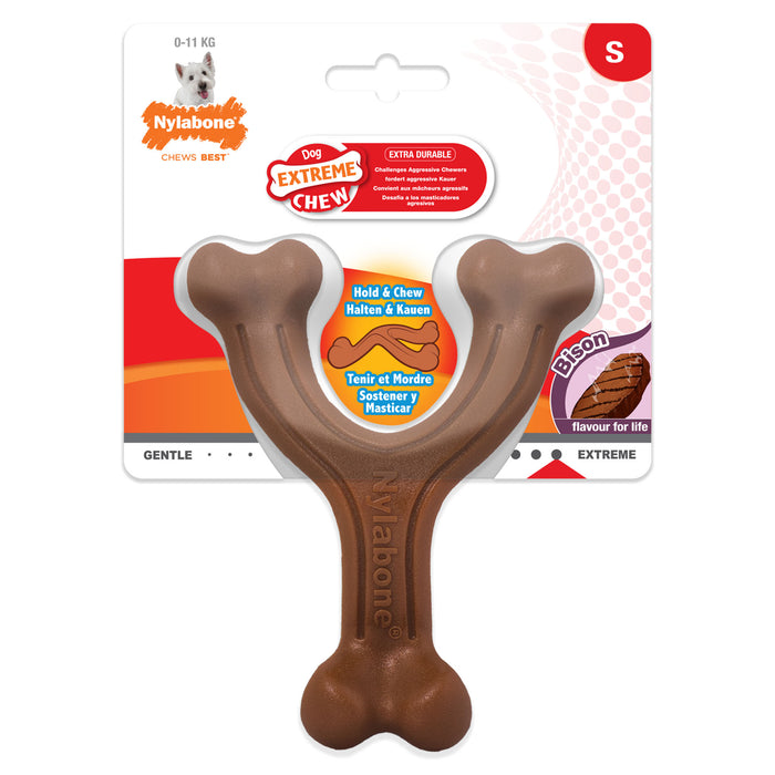 Nylabone Extreme Chew Wishbone purulelu biisoni S