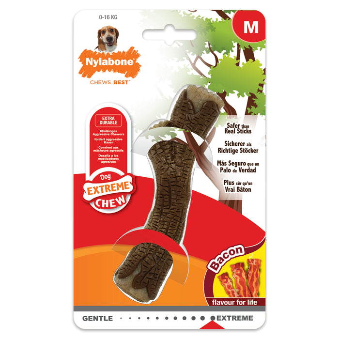 Nylabone Extreme Chew Wooden Stick purulelu pekoni XL