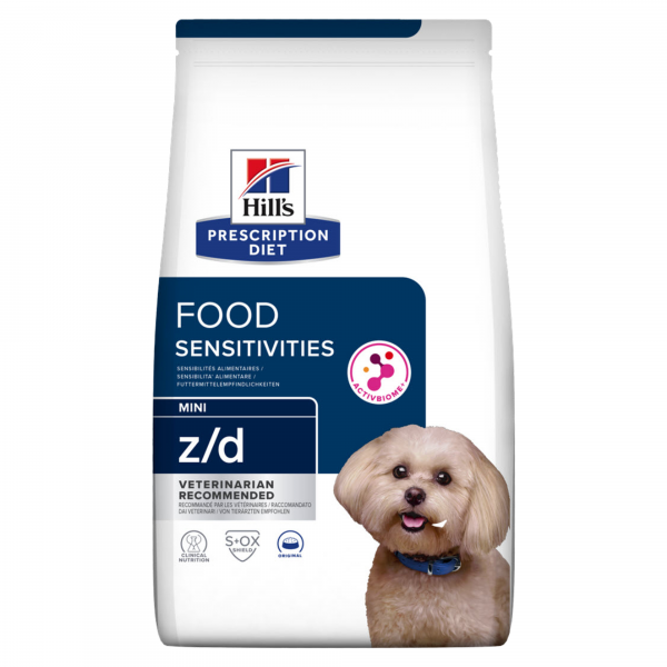 Hill's z/d Food Sensitivities Mini ActivBiome+ koiralle 100 g TUOTENÄYTE