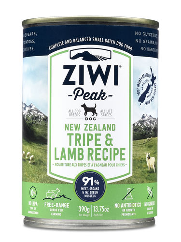 ZiwiPeak Uuden-Seelannin lampaan maha koiralle 6 x 390 g