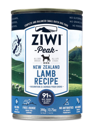ZiwiPeak Uuden-Seelannin lammas koiralle 6 x 390 g