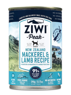 ZiwiPeak Uuden-Seelannin makrilli & lammas koiralle 390 g