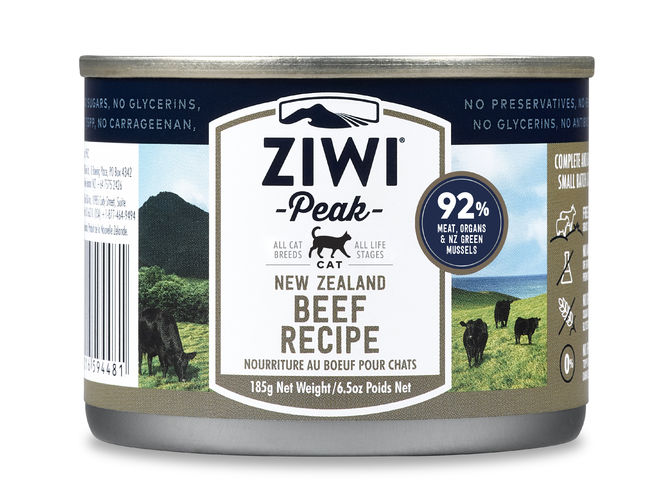 ZiwiPeak Uuden-Seelannin nauta kissalle 6 x 185 g