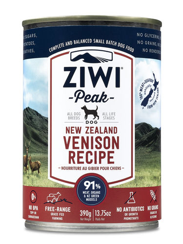 ZiwiPeak Uuden-Seelannin peura koiralle 390 g